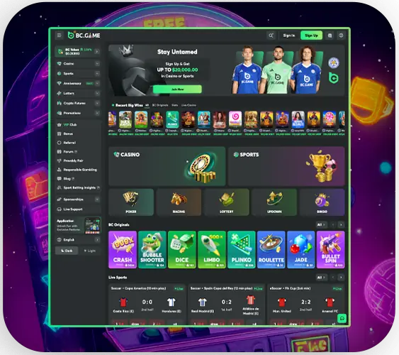 Casino home page