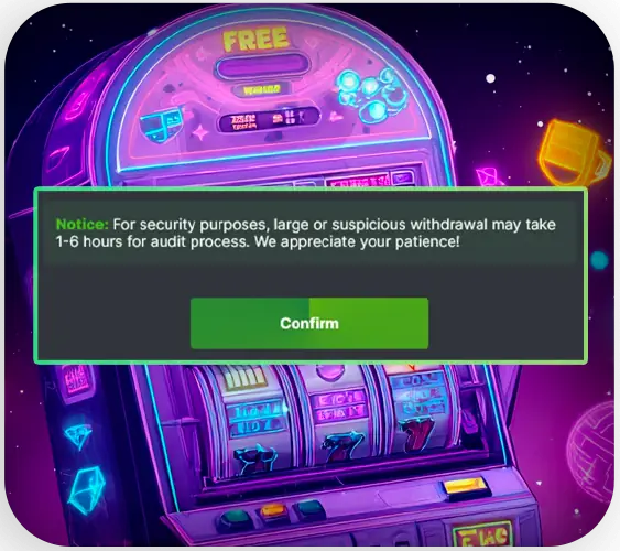 Confirmation of deposit